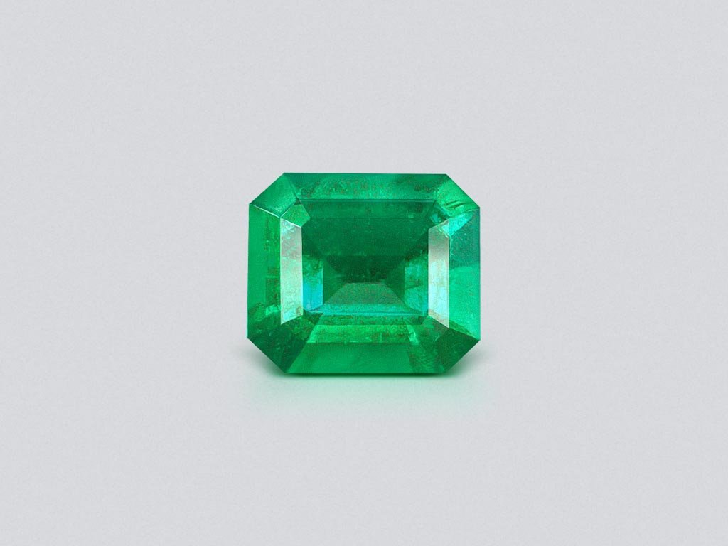 Colombien Vivid Green Octogone Emeraude 3,99 ct GRS Image №1