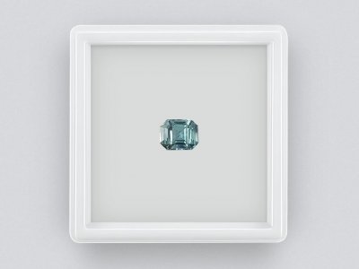 Saphir de Madagascar taille octogonale bleu sarcelle 2,02 ct photo