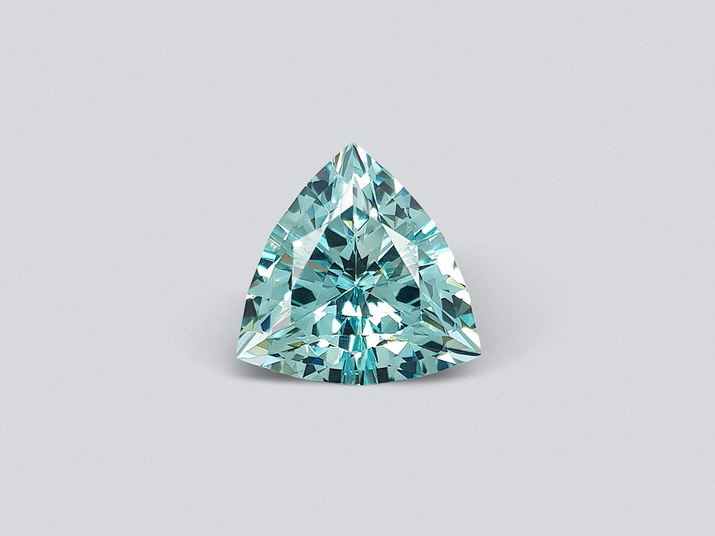 Greenish blue trillion cut aquamarine 5.93 carats Image №1