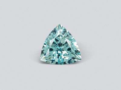 Greenish blue trillion cut aquamarine 5.93 carats photo