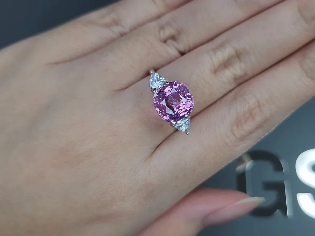 Zafiro lavanda talla cojín sin calefacción 6,61 quilates, Sri Lanka Image №5