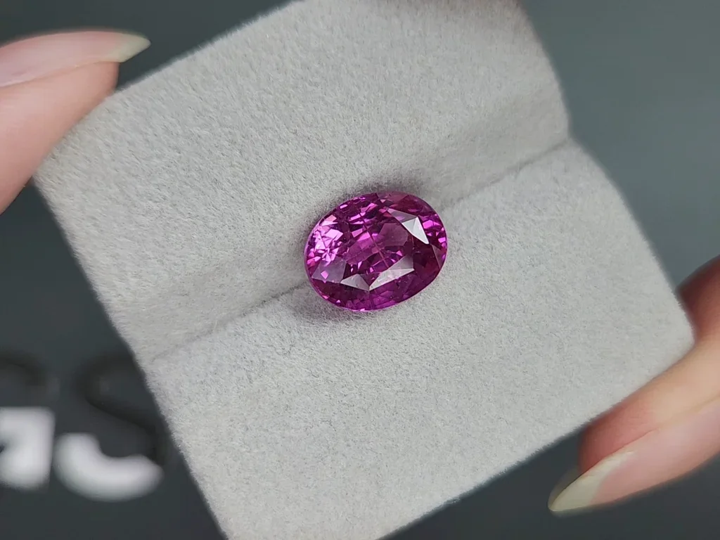 Saphir rose taille ovale de 6,10 carats, Sri Lanka Image №4