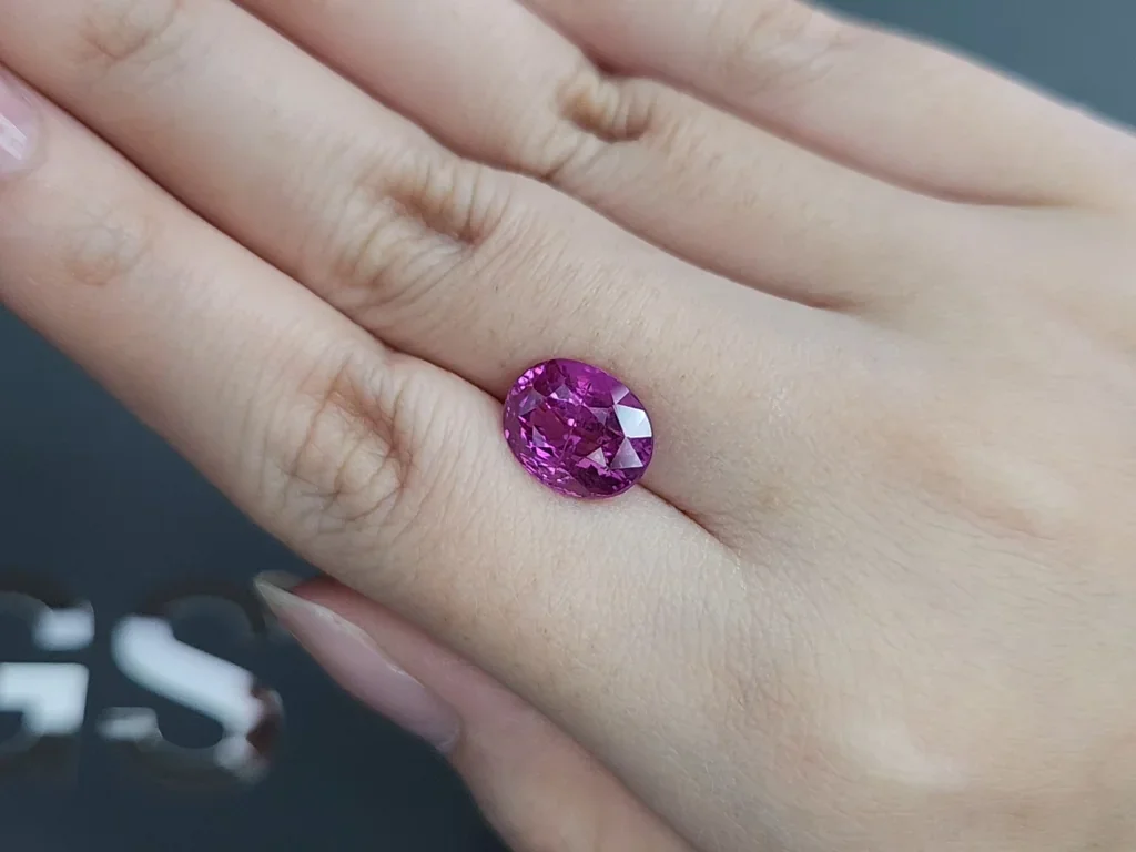 Saphir rose taille ovale de 6,10 carats, Sri Lanka Image №2