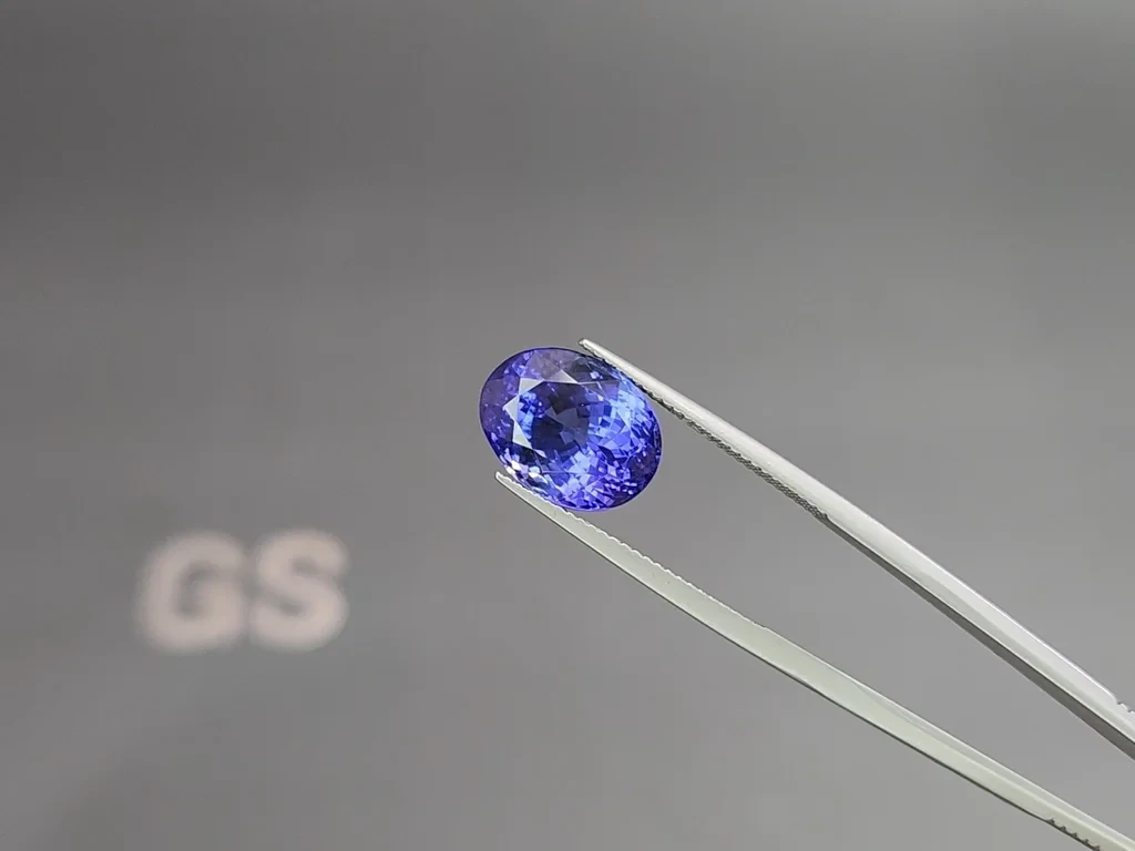 Tansanit oval geschliffener 7,46 karat, Tansania Image №3