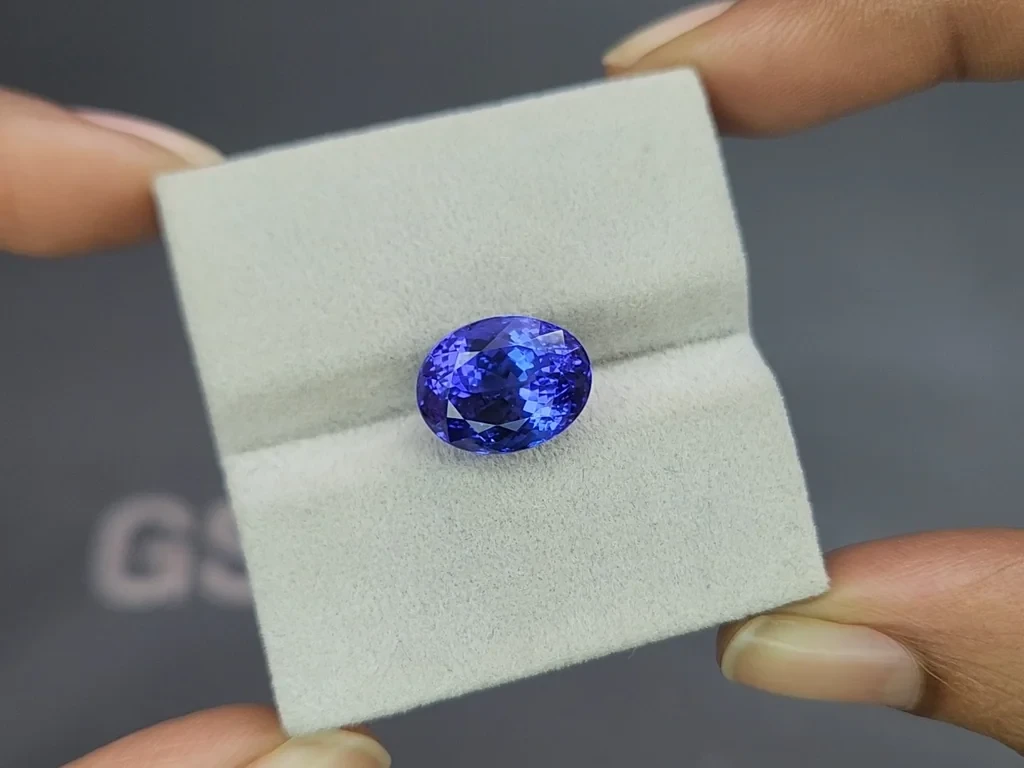 Tansanit oval geschliffener 7,46 karat, Tansania Image №4