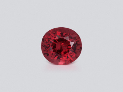 Spinel orange red oval cut 1.13 carats, Vietnam photo