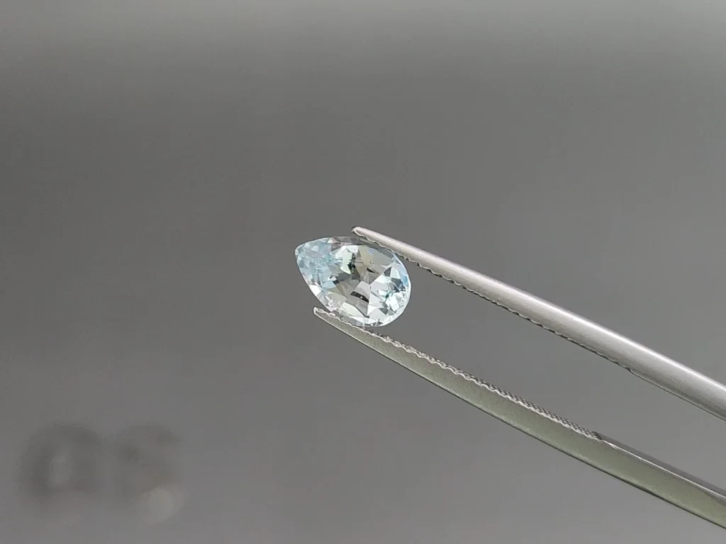 Set of aquamarines in pear cut 1.27 carats, Madagascar Image №3