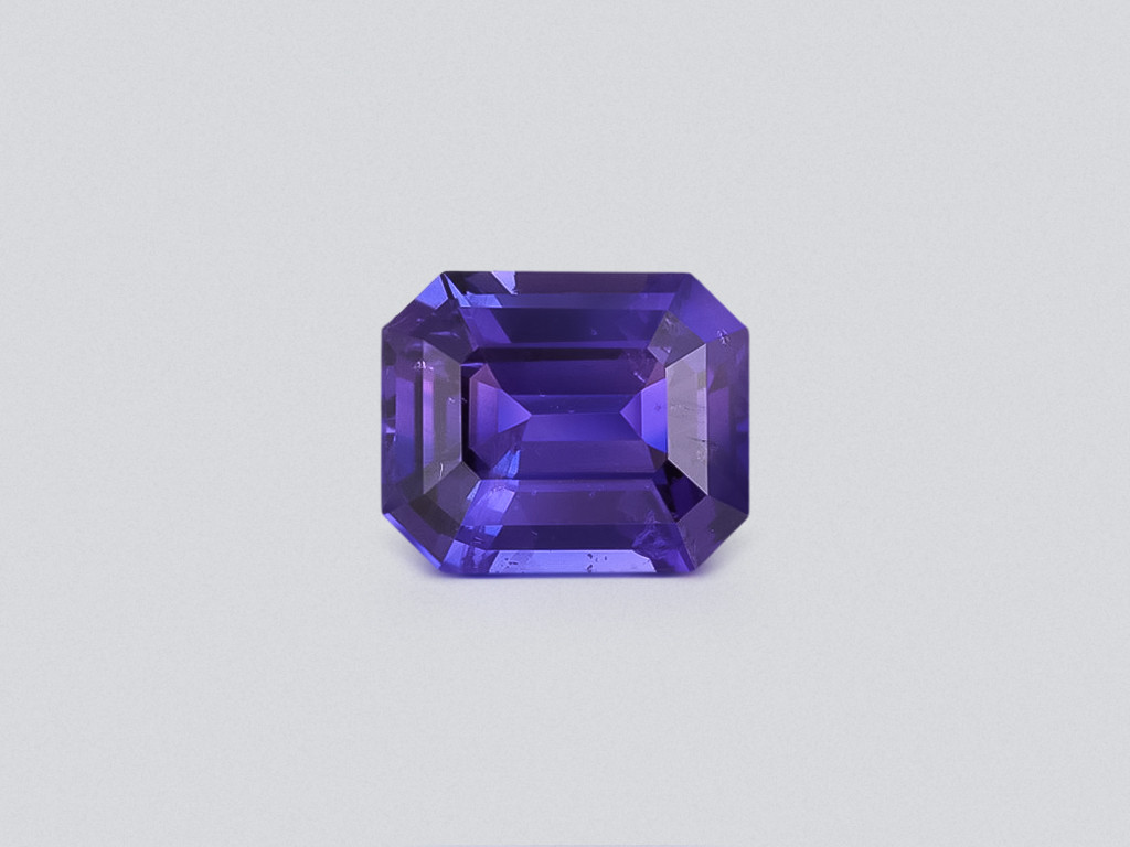 Unheated violet sapphire octagon cut  2.10 carats, Sri Lanka Image №1