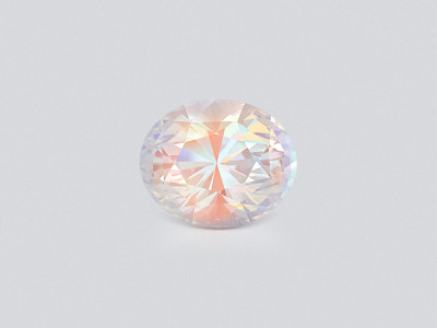 Regenbogen mondstein ovaler schliff 8,54 carats, Madagaskar  photo