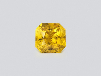 Leuchtend gelber saphir im radiant-schliff 1,53 karat, Sri Lanka photo