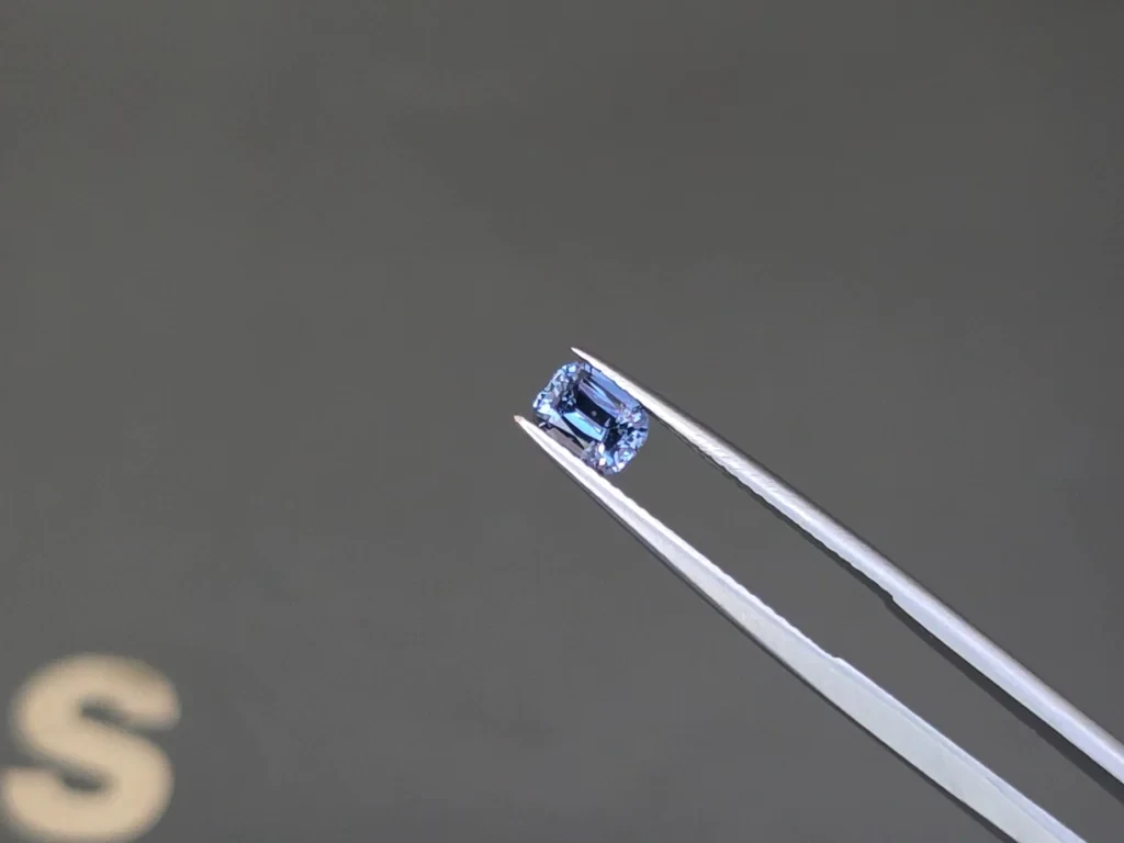 Blue spinel cushion cut 0.84 carats, Tanzania Image №3