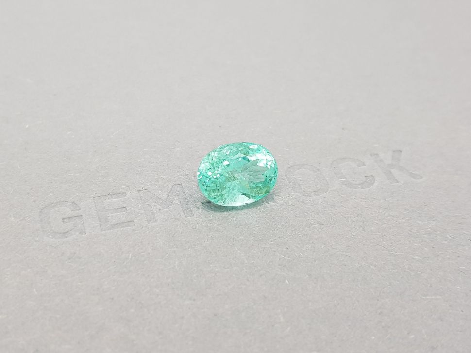 Bright Paraiba tourmaline from Mozambique, oval cut 3.54 ct Image №2