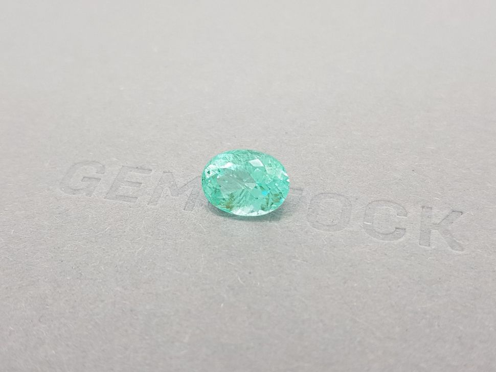 Bright Paraiba tourmaline from Mozambique, oval cut 3.54 ct Image №3