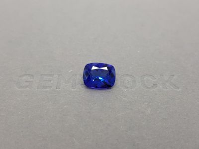 Cushion-cut blue tanzanite 2.76 ct photo