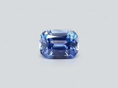 Cushion cut blue sapphire from Sri Lanka 1.47 ct photo