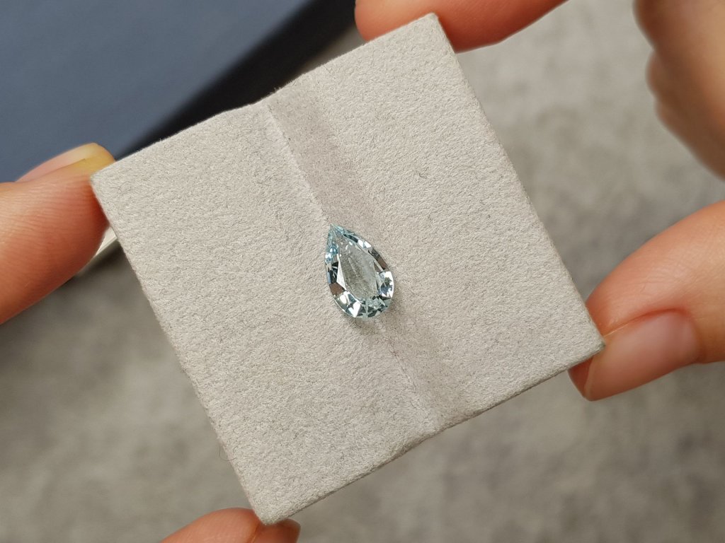 Pear cut aquamarine 1.42 carats Image №3