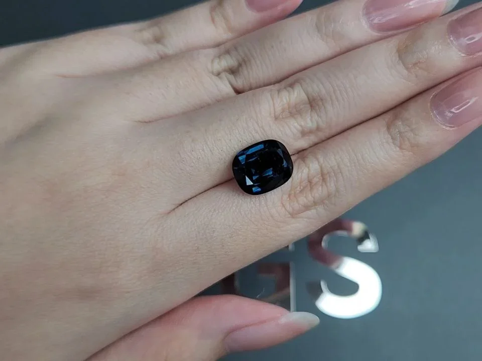 Spinelle bleu taille coussin 5,90 carats, Tanzanie Image №2