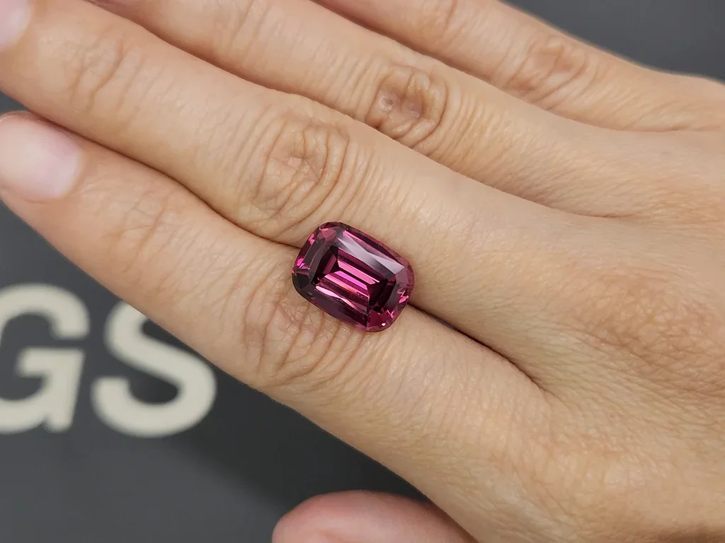 Granate rodolita de talla cojín de 8,54 quilates, Tanzania Image №2