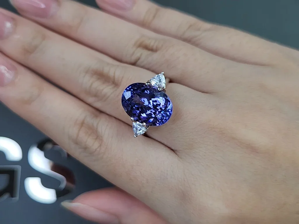 Tanzanita de talla ovalada de 8,23 carats, Tanzania Image №5