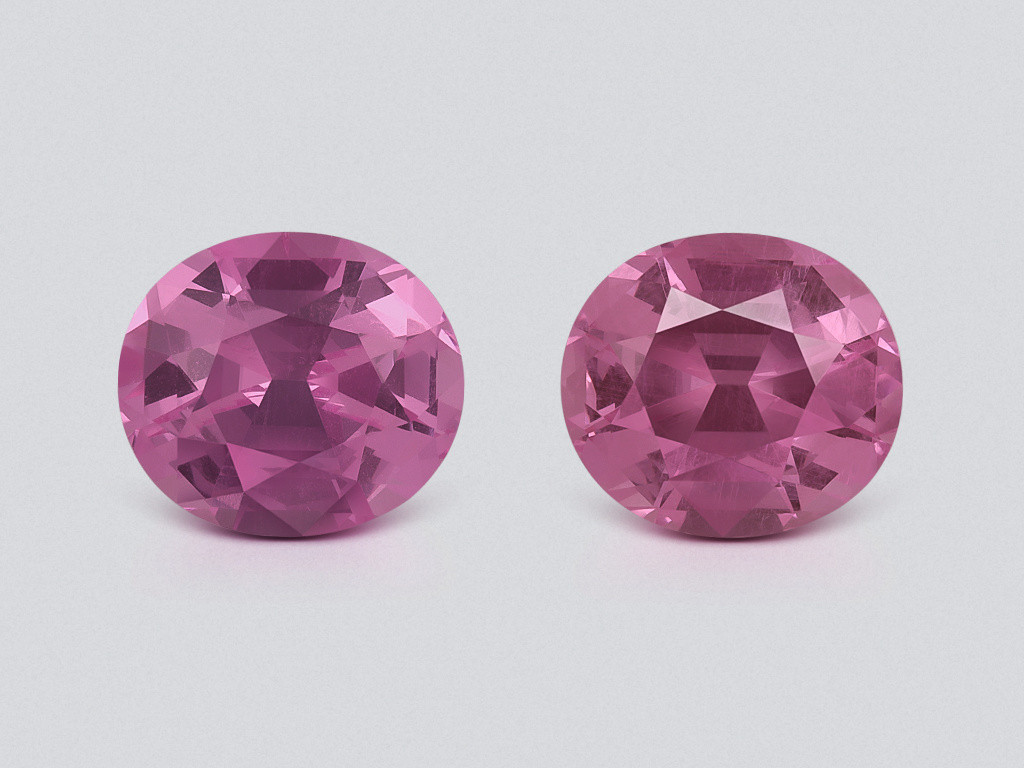Paire de spinelles taille ovale rose tendre 2,35 ct, Tanzanie Image №1