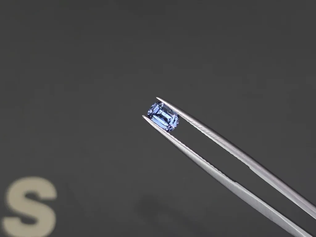 Blue spinel cushion cut 0.63 carats, Tanzania Image №3