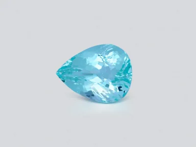 Tourmaline Paraiba, taille poire, vert bleuté, 2,46 carats, Mozambique photo