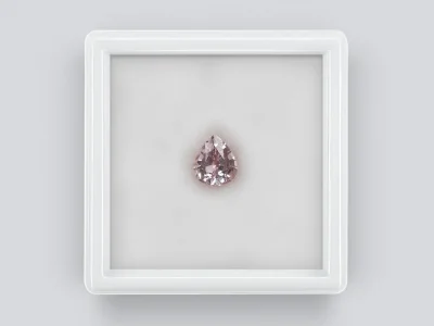 Morganite taille poire 1,82 carats photo