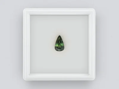 Teal sapphire pear cut 0.84 carats photo