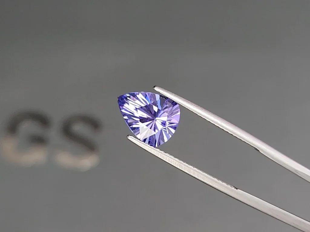 Tanzanite trillion cut 3.49 carats, Tanzania Image №3