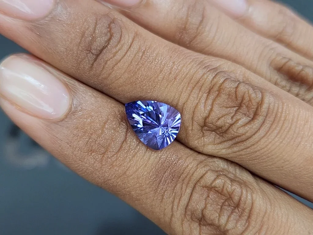 Tanzanite trillion cut 3.49 carats, Tanzania Image №2