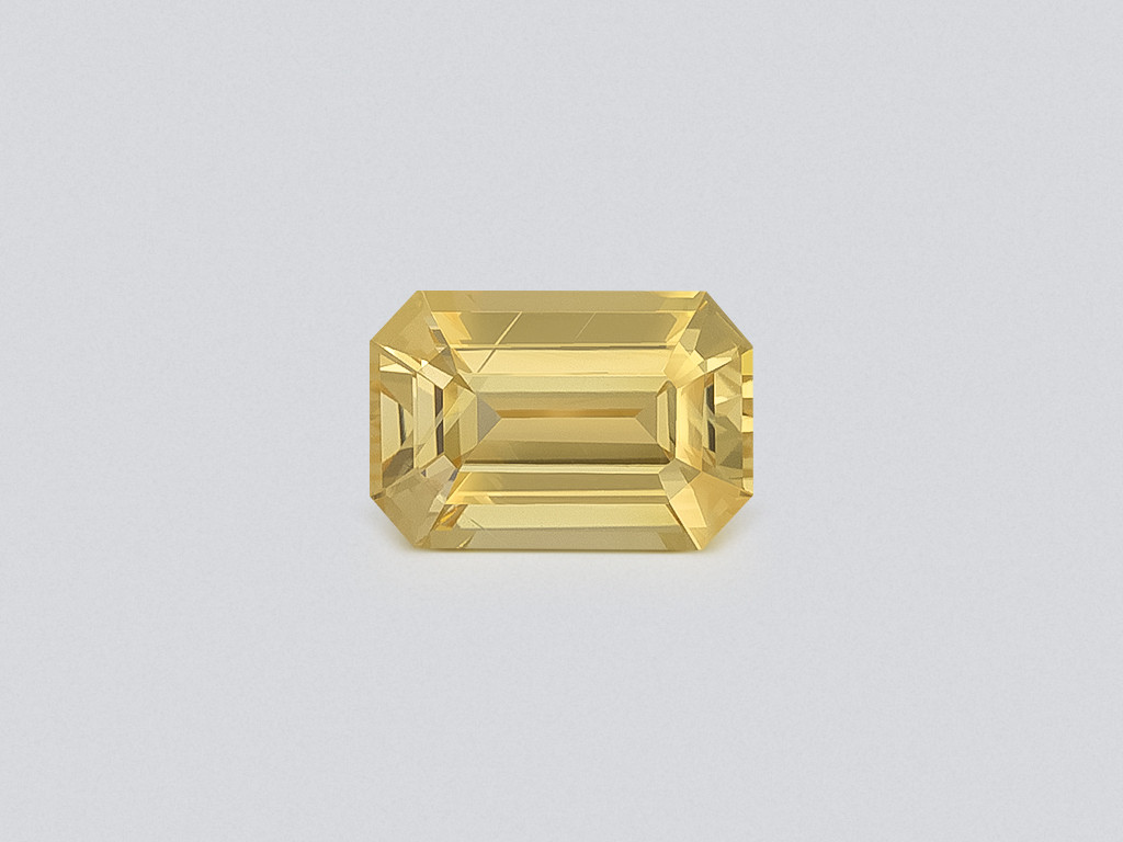 Sapphire Vivid Yellow octagon cut 1.56 carats, Sri Lanka Image №1