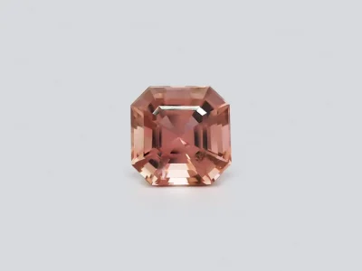 Orange-pink octagon cut tourmaline 3.81 ct photo