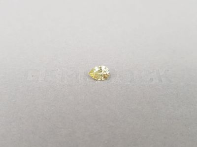 Unheated yellow pear-cut sapphire 0.82 carats, Madagascar photo