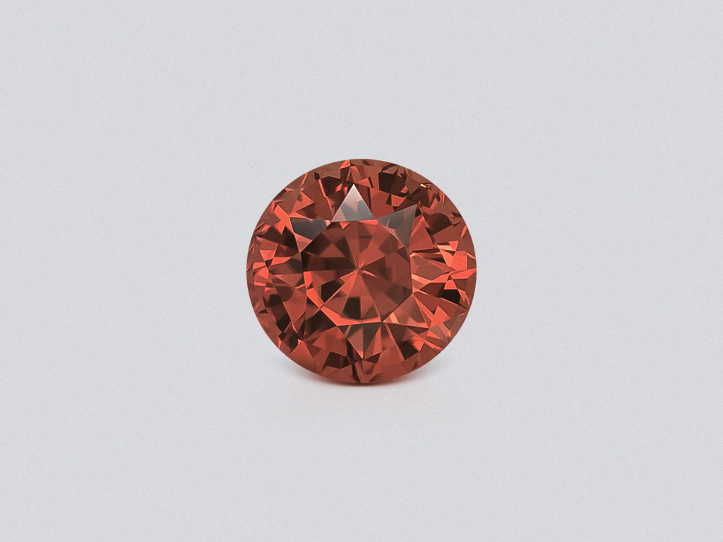 Tourmaline orange taille ronde de 8,01 carats, Afrique Image №1