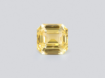 Zafiro octagonal amarillo pastel sin calentar, 13,07 quilates, Sri Lanka photo