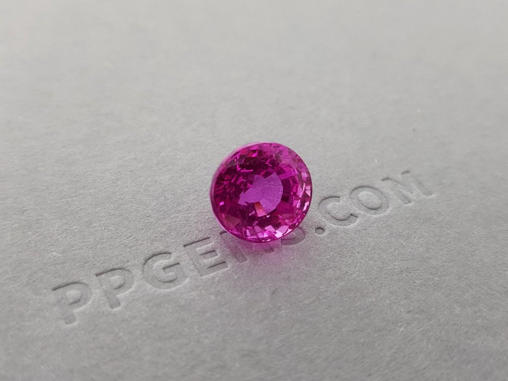 Unheated pink sapphire 6.54 ct, Madagascar (GRS) Image №3