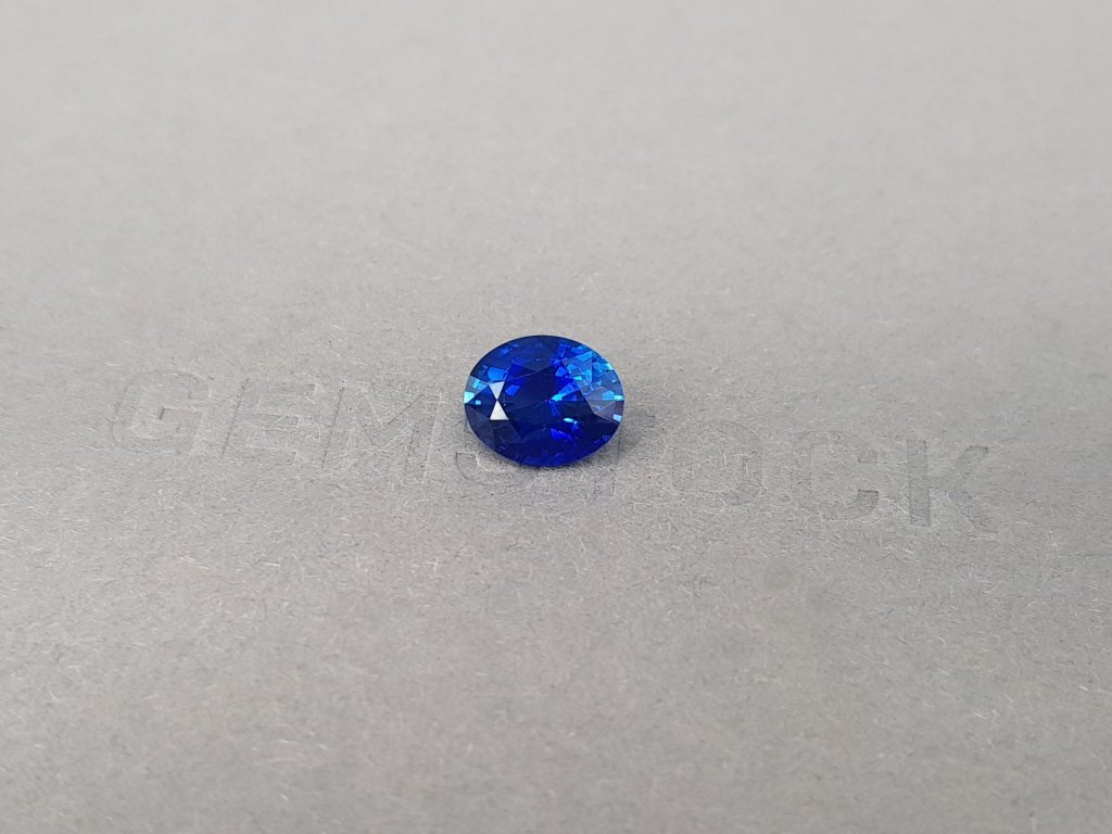 Royal Blue oval cut sapphire 2.61 ct, Sri Lanka Image №3