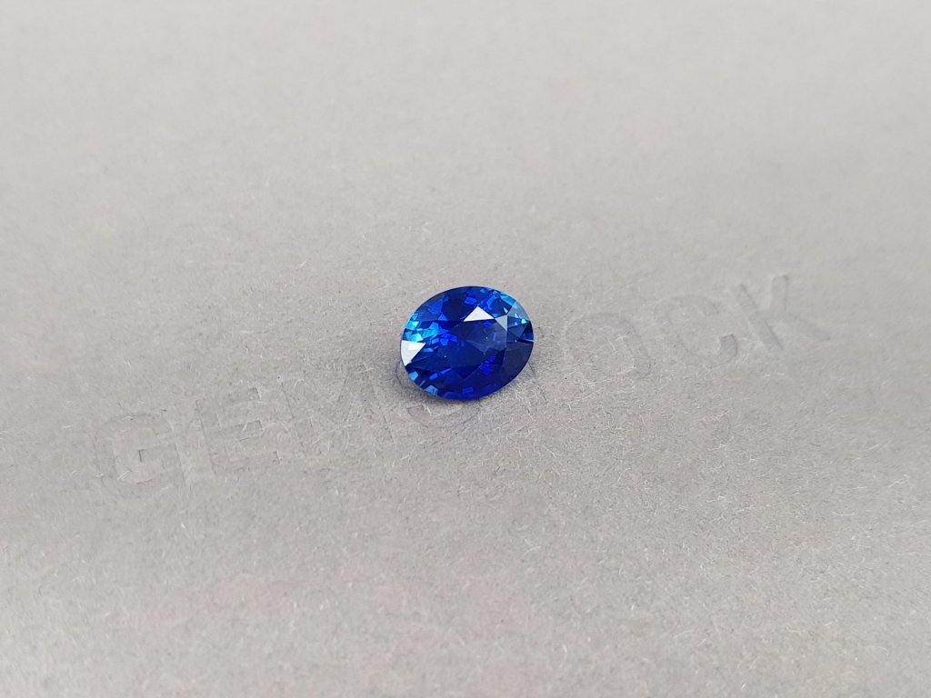 Royal Blue oval cut sapphire 2.61 ct, Sri Lanka Image №2