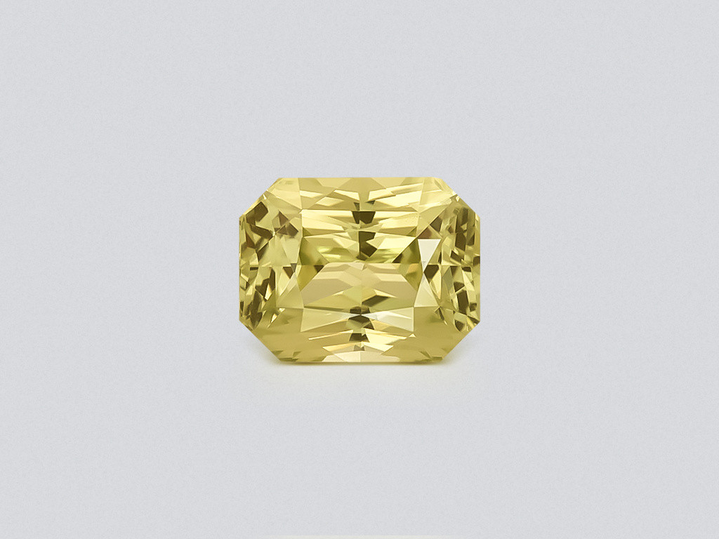 Zafiro amarillo pastel de talla radiante de 1,78 carats, Sri Lanka Image №1