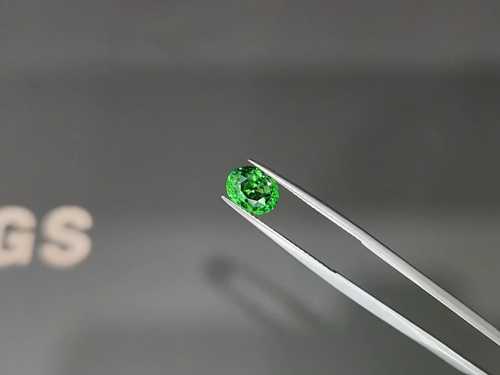Garnet tsavorite oval cut 2.55 carats,  Africa Image №3
