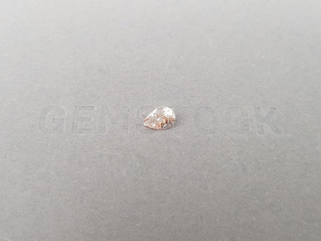 Pink-orange sapphire in pear cut  0.71 carats, Madagascar Image №1