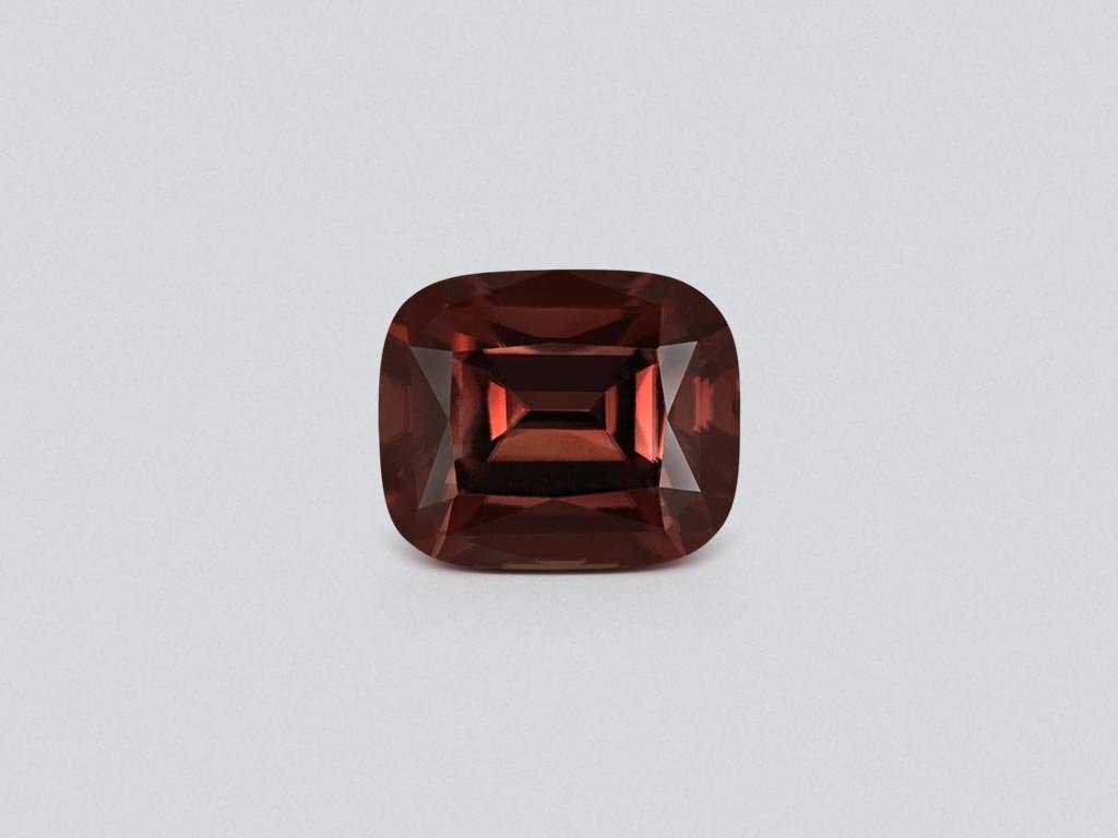 Red-brown cushion cut zircon 5.74 carats, Sri Lanka  Image №1