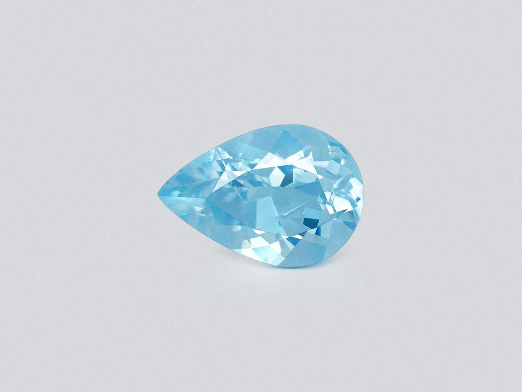 Aquamarine in pear cut 3.21 carats, Madagascar Image №1