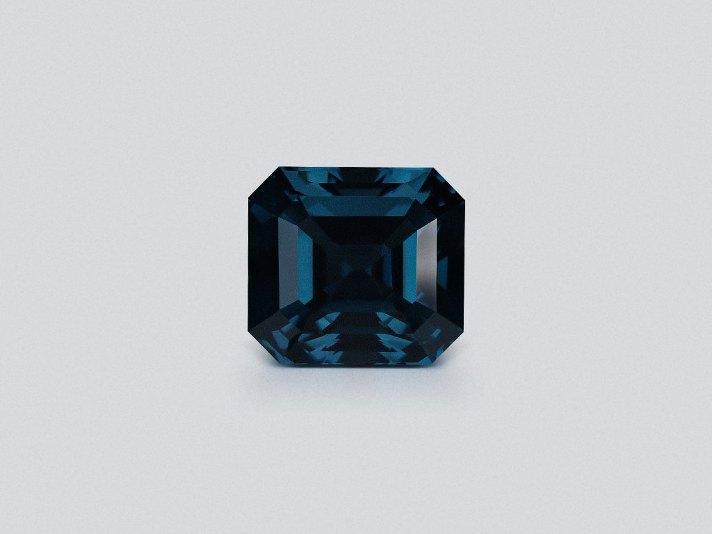 Deep Blue spinel in octagon cut 3.37 carats, Sri Lanka Image №1