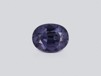 Violet grey spinel oval cut 3.07carats, Tanzania photo