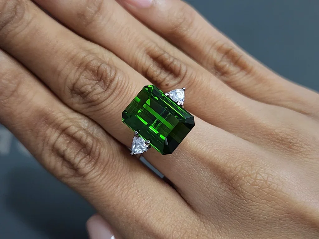 Tourmaline verdélite taille octogone 14,01 carats, Afrique Image №5