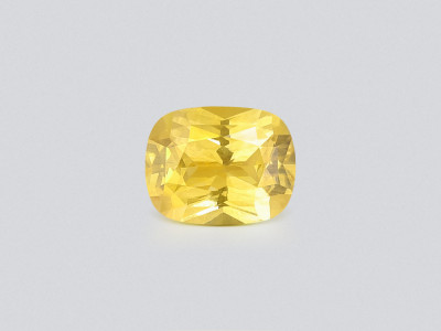 Saphir jaune vif taille coussin de 1,55 carat, Sri Lanka photo