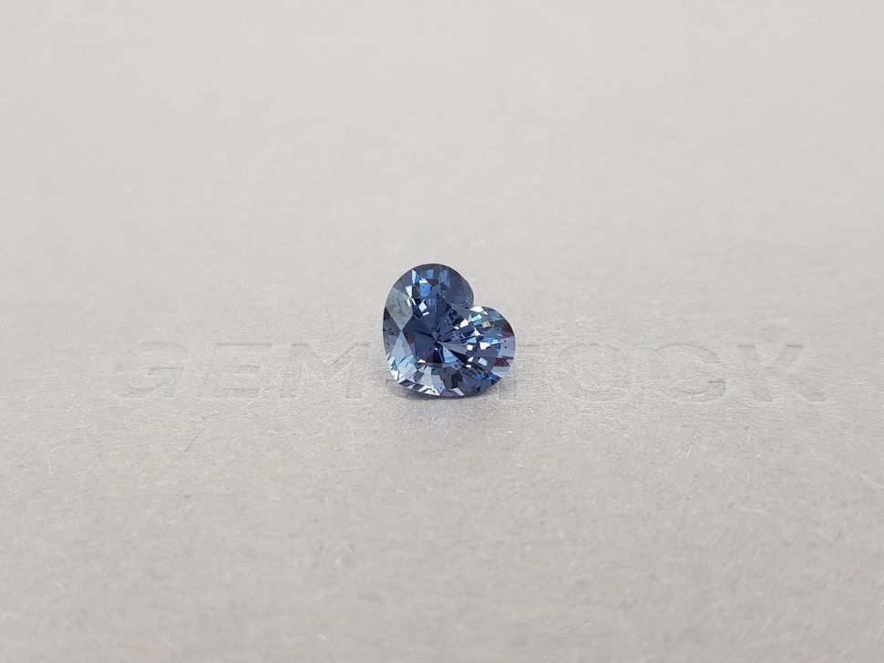 Heart-cut blue spinel 3.36 ct, Tanzania Image №1