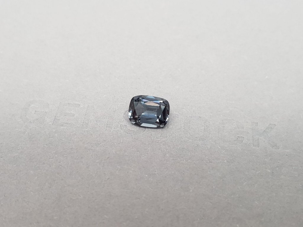Steel spinel cushion cut from Burma  1.60 ct Image №3