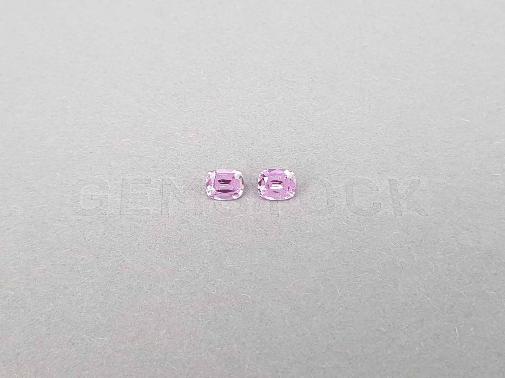 Pair of unheated pink sapphires 1.30 ct, Madagascar Image №1